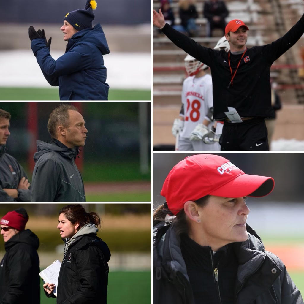 A collage picture of different coaches